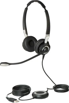 Zdjęcie produktu dla Jabra BIZ 2400 II, Przewodowa, Biuro/centrum telefoniczne, 77 g, Zestaw słuchawkowy, Czarny, Srebrny
