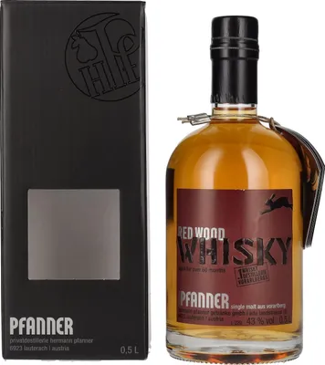 Produktbild von Pfanner Red Wood Single Malt Whisky 43% Vol. 0,5l in Geschenkbox