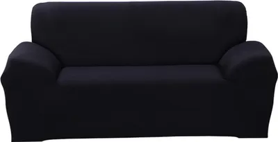 Obrázek produktu pro Obal na pohovku Stretch Fabric Sofa Cover Nábytek Protector 1/2/3/4 Seat Couch Cover (černý)