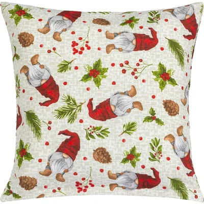 Obrázok produktu pre Vianočný vankúš – 45x45 cm – zelený, červený, béžový