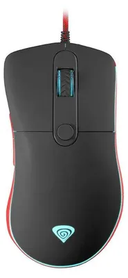 Zdjęcie produktu dla GENESIS Krypton 500, Po prawej stronie, Optyczny, USB Typu-A, 7200 DPI, 4600 fps, Czarny, Czerwony