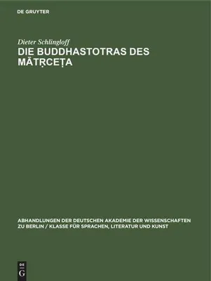 Produktbild von Die Buddhastotras des M¿t¿ce¿a