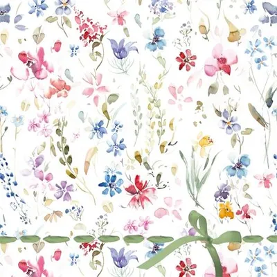 Produktbild von Servietten 33x33 cm - Petits Fleurs Multicolore