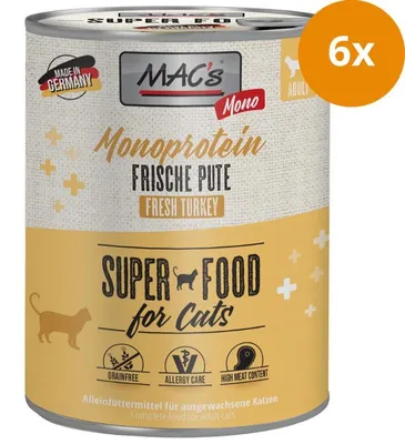 Produktbild von MAC's KATZE SENSITIVE PUTE, Adult, Truthahn, 800 g