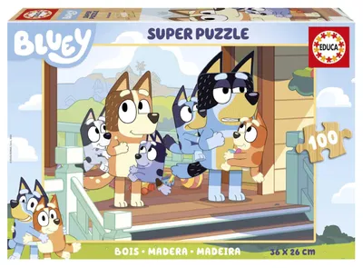 Produktbild von Educa Bluey Holzpuzzle 100 Stücke Mehrfarbig Mehrfarbig One Size