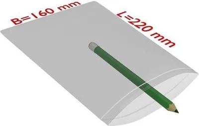 Produktbild von Druckverschlussbeutel Maße 160x220mm Stärke 90µ PE transparent TRANSPAK