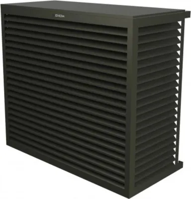 Produktbild von DECOCLIM Aluminium Schutzgehäuse RAL7022 Größe XL, Innenmaße: H 1200 x W 1310 x D 650-800 mm (Tiefe anpassbar)