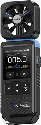 Produktbild von FNIRSI FAM-02 Anemometer mit digitalem Farbdisplay 3in1