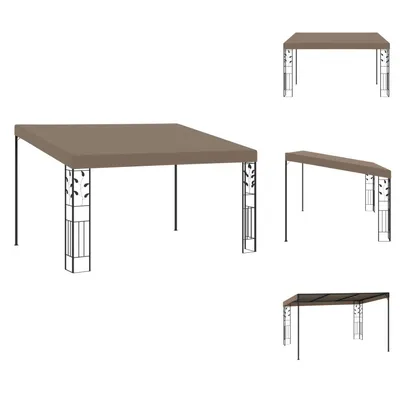 Produktbild von vidaXL Wand-Pavillon 4x3x2,5 m Taupe - Pavillons & Partyzelte