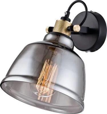 Produktbild von Maytoni IRVING Wandlampe Glas/Metall E27 40W Dimmer IP20 schwarz