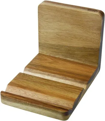 Produktbild von Famanu Bücherständer und Tablet-Halter - Akazienholz/Natur - 18x13x13 cm
