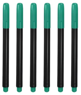 Produktbild von Permanent Stoffmarker Dunkelgrün 6 Stück für Stoff Holz Glas Metall