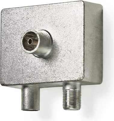 Immagine prodotto di Adattatore plug-on multimediale a banda larga Distributore coassiale IEC cavo modem TV TR-DSC1