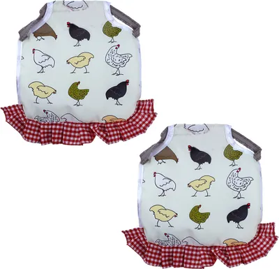 Produktbild von Hühnersattel, 2 Stück Hühnersattel Hen Schürze Flügel Federschutz,(style6)