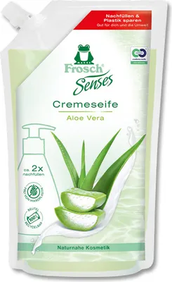 Produktbild von Frosch Reine Pflege Aloe Vera Cremeseife 500ml Nachfüllbeutel (1er Pack)