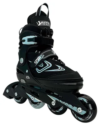 Produktbild von Best Sporting Inline Skates Kinder I Rollschuhe größenverstellbar I robuste Inliner für Jugendliche mit Bremse I schwarz/blau I Rollerskates Schuhe Kinder I Inliner mit 4 Rollen