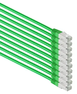 Produktbild von Patchkabel cat 6 S/FTP PIMF HF VE10 grün 1,0m