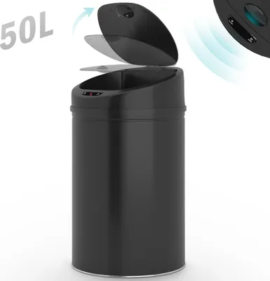 Obrázek produktu pro Jago automatický odpadkový koš, 50 L, černý