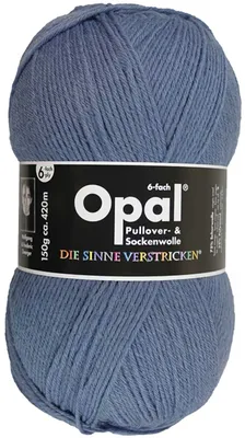 Opal Uni 6-fach jeansblau