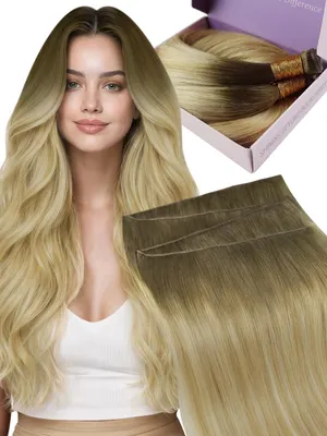 Image de Extensions de cheveux humains pour tresses, 50 g, 45 cm