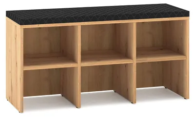 Produktbild von Schuhbank Renes Sitzbank 96x34x51cm Eiche Artisan schwarz