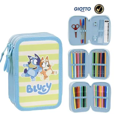 Image de CERDÀin - Premium Bluey Trójkomorowy Piórnik Akcesorium do Szkoły