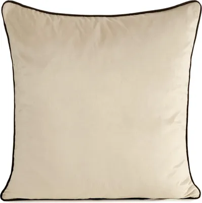 Obrázek produktu pro EUROFIRANY | Povlak na polštář - 60 x 60 cm - béžový dekorativní povlak na polštář - sametový