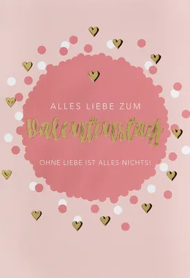 Produktbild von Valentinstag  Glückwunschkarte im Format 115 x 17cm mit Umschlag