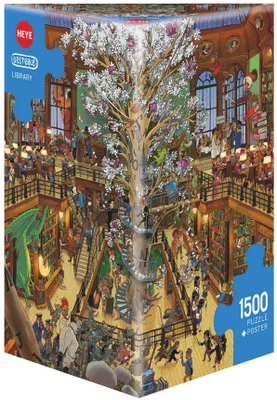 Image de Heye - Puzzle triangulaire - Library Triangular, 1500 pièces