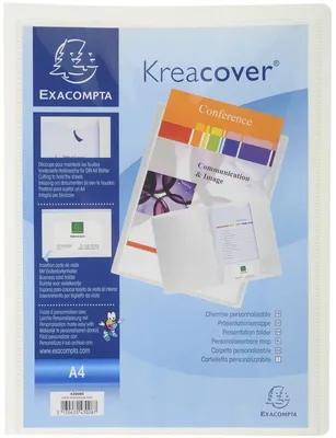 Produktbild von EXACOMPTA Präsentationsmappe Kreacover PP A4 weiß