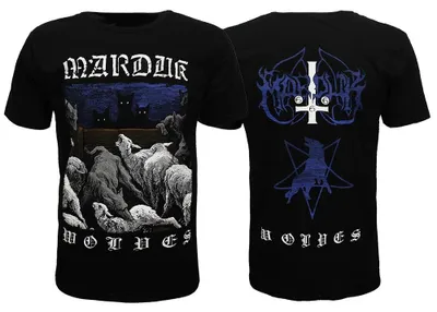 Produktbild von Marduk T-Shirt mit 'Wölfe' Motiv, offizielles Merchandise, Siebdruck, XL