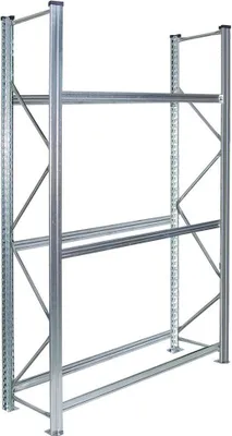 Produktbild von BRB Reifenregal, verzinkt, Stecksystem, HxBxT 2000 x 1580 x 425 mm, 3 Paar Reifentraversen