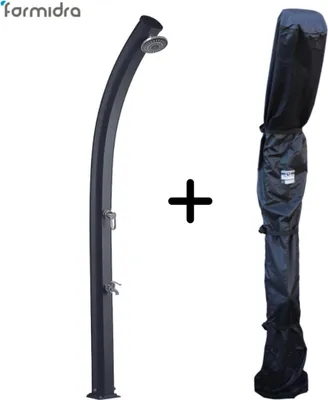 Produktbild von Solardusche Jolly 33L Anthrazit mit Duschabdeckung
