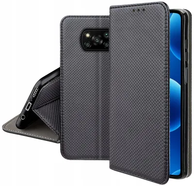 Produktbild von Klapphülle für das Xiaomi Poco X3, verschließbar, schwarz