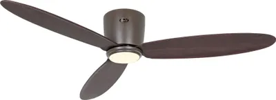 Zdjęcie produktu dla Energooszczędny wentylator sufitowy z oświetleniem LED i pilotem Eco Plano II 132 cm brązowy