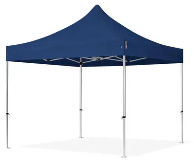 Produktbild von TOOLPORT 3x3m Aluminium Faltpavillon, ohne Seitenteile, dunkelblau