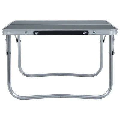 Produktbild von Möbel Klappbarer Campingtisch Grau Aluminium 60x40 cm Top3187779