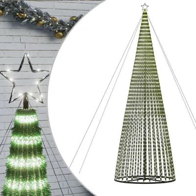 Image de Sapin de Noël LED 1544 LED blanc froid 500 cm