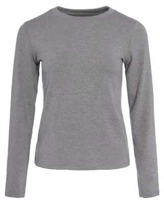 Produktbild von Damen Bluse mit langen Ärmeln, in der Farbe Grau, Größe M, reguläre Passform