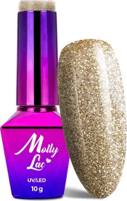 Image de MollyLac Queens Of Life Rich Gold Hybrid Nagellack 10 g Nr. 38