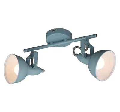 Immagine prodotto di Plafoniere Faretti da soffitto orientabili e girevoli 40W 2xE14 menta metallo Briloner