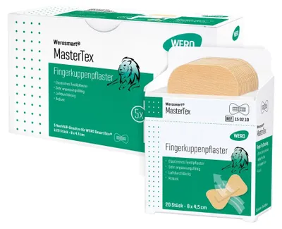 Produktbild von MasterTex Fingerkuppenpflaster, 8 x 4,5 cm, 5 x 20 Stück