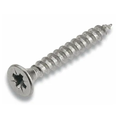 Image de 200 Piece Vis multifonctionnelle Pozdrive 5,0x40 gvz à tête fraisée - Vis à bois 5x40mm 19 0053