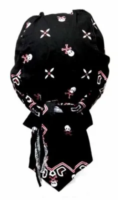 Produktbild von Bandana Cap Skull, Kopftuch mit Totenköpfen, Bandana Headscarf with Skulls, Pañuelo pañuelo Con Calaveras, Foulard Bandana Avec des crânes