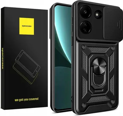Obrázek produktu pro Pouzdro na telefon SPACECASE Camring pro Poco C65 /  Červenámi 13C Černá