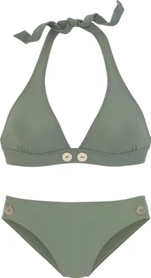 Produktbild von VIVANCE Triangel-Bikini oliv Größe 38 Cup C/D