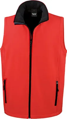 Immagine prodotto di Result Core R232M | Scaldacorpo Soft Shell da uomo / Idrorepellente, traspirante - Colore: Rosso/Nero - Taglia: 4XL
