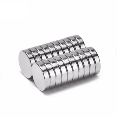 Productafbeelding van Neodymium magneet, 8 x 2 mm, schijfvorm, verpakking van 100 stuks