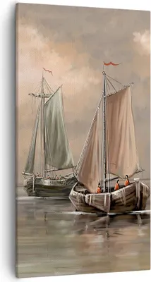 Produktbild von Bild auf Leinwand - Leinwandbild - Meer Boot Fischer - 55x100cm - Wand Bild - Wanddeko - Wandbilder - Leinwanddruck - Bilder - Kunstdruck - Wanddekoration - Leinwand bilder - Wandkunst - PA55x100-3514