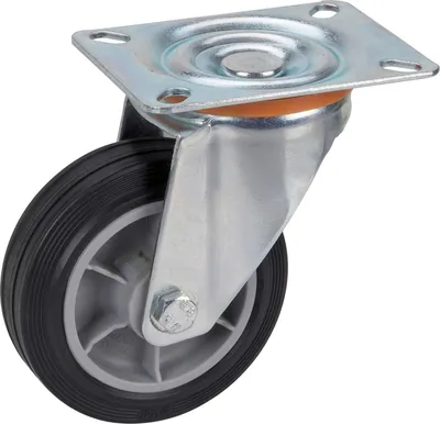 Produktbild von DÖRNER + HELMER Lenkrolle TPE PP-Felge 100 mm 70 kg